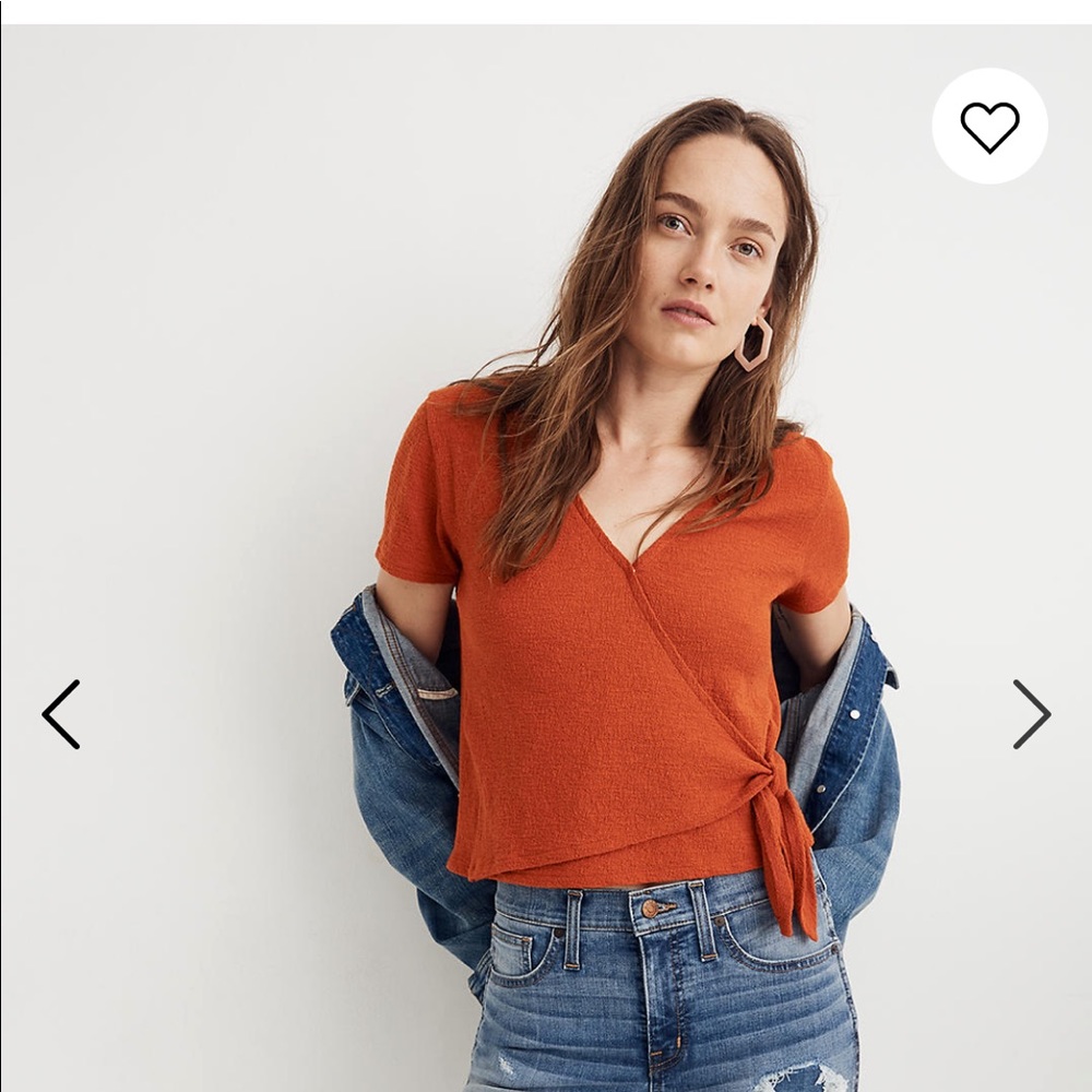 Madewell Texture & Thread wrap tie top